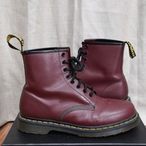 Maroon Dr. Martens